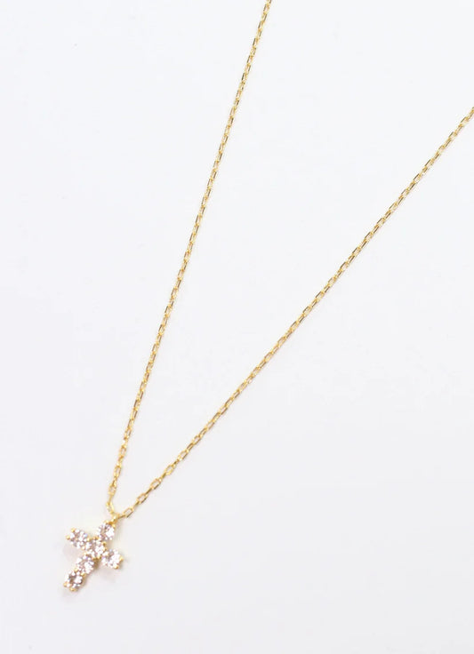 Caroline Hill Pontiac CZ Cross Necklace