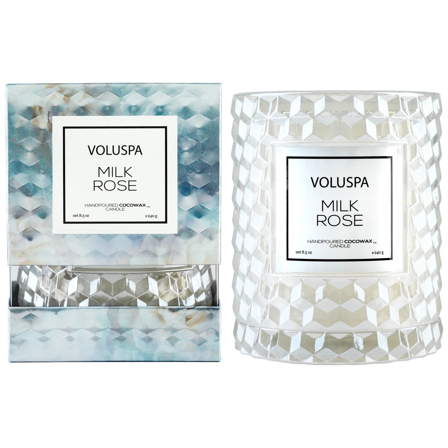 Voluspa Milk Rose Cloche Candle