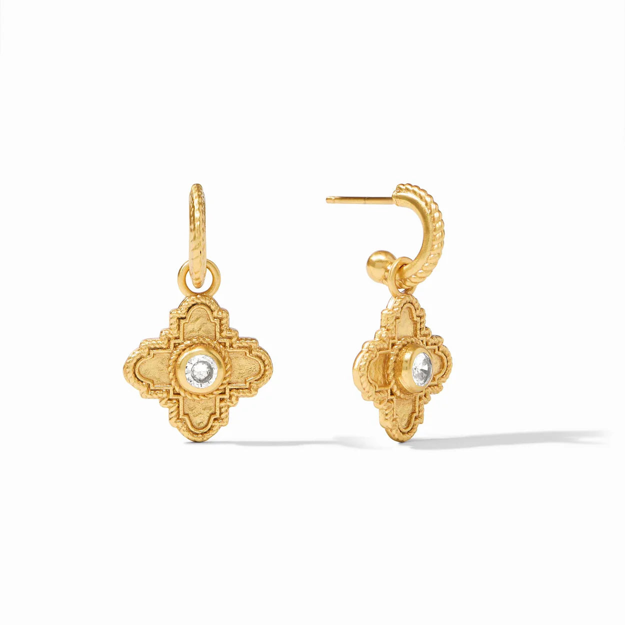 Julie Vos Theodora Hoop & Charm Earring