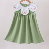 The Porch Sage Embroidered Pumpkin Dress