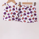 The Porch Purple Active Football Print Skort Set