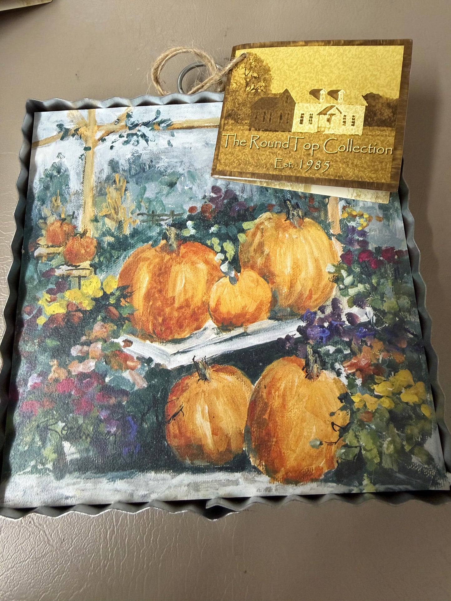 The Porch Round Top Fall Mini Art