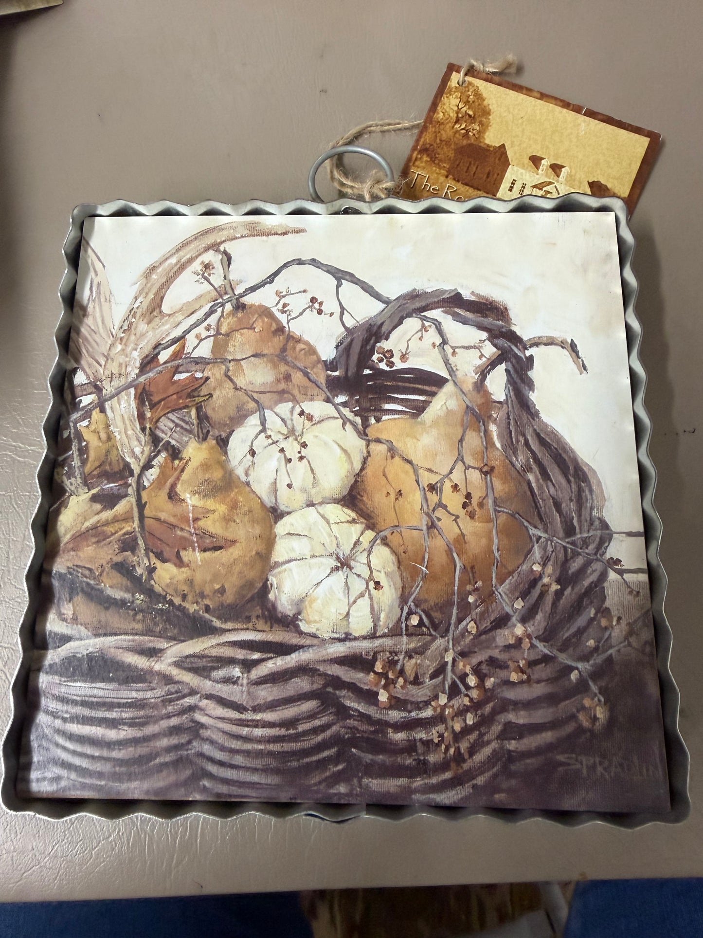 The Porch Round Top Fall Mini Art