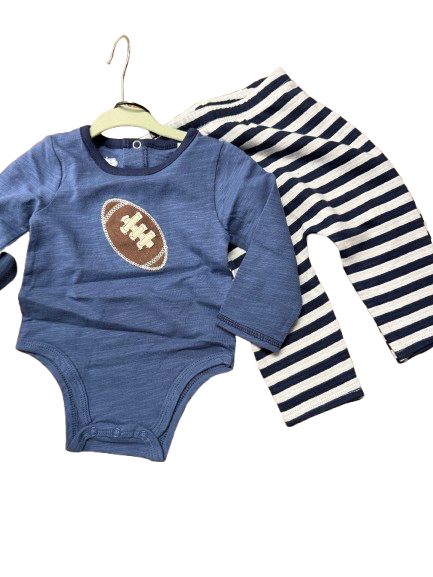 The Porch Mud Pie Football Onesie and Pants
