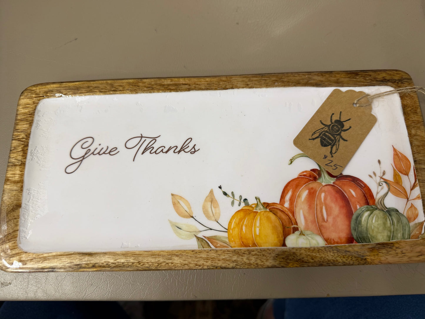 The Porch Fall Decorative Mango Wood Serving Trays