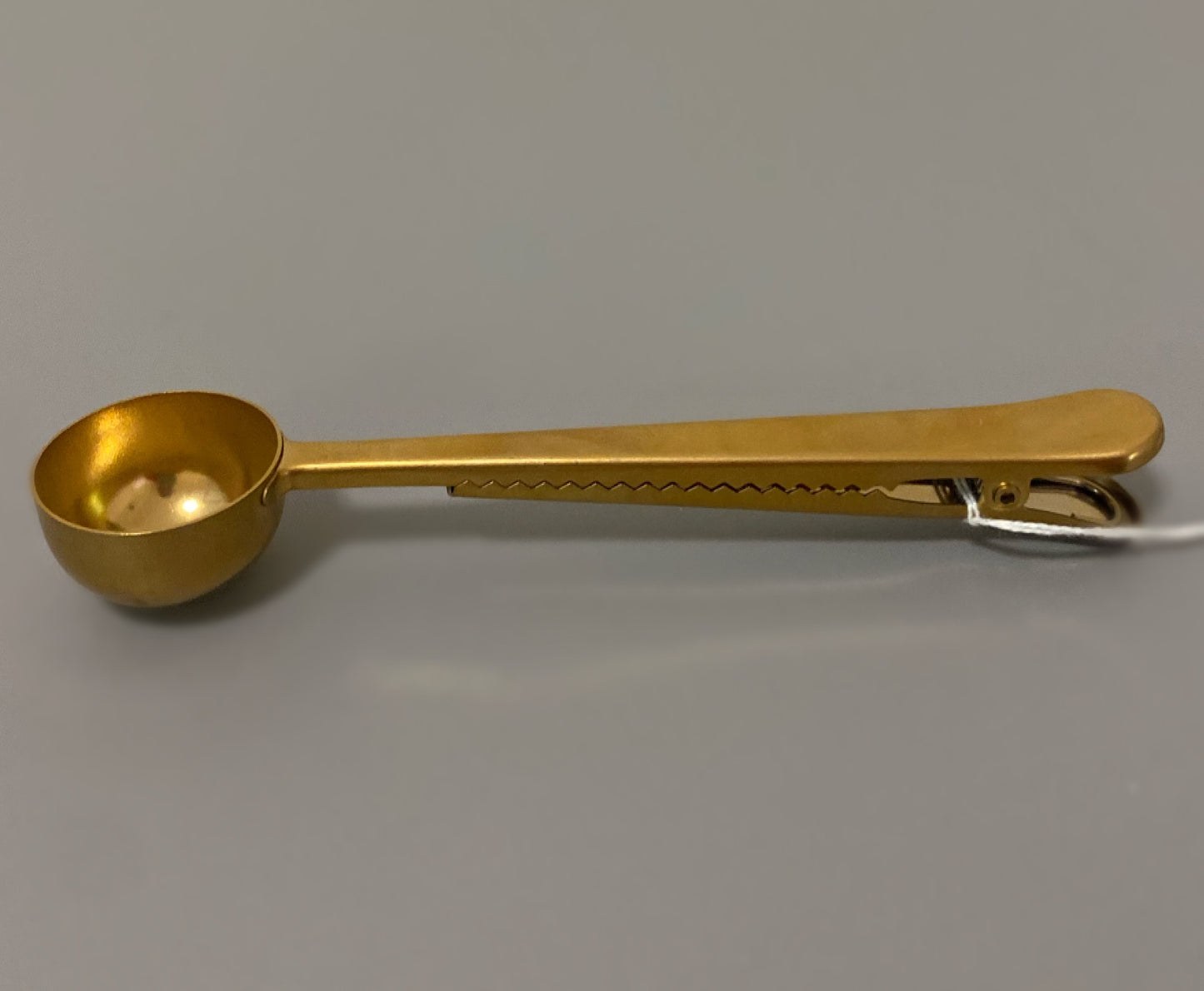 Gold Coffee Scoop with Clip