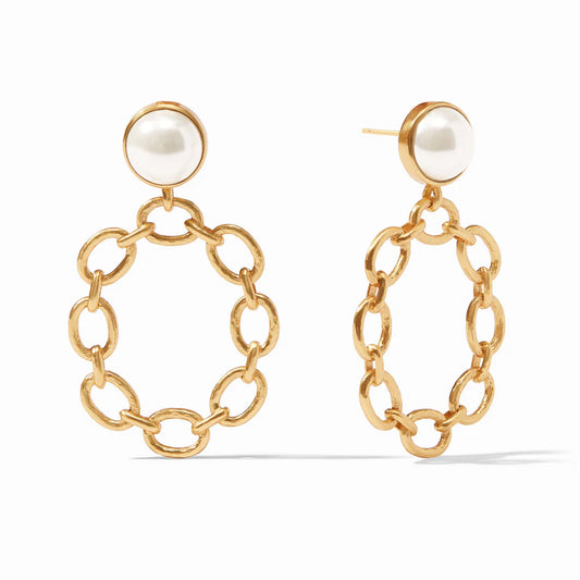 Julie Vos Palermo Statement Earring Pearl