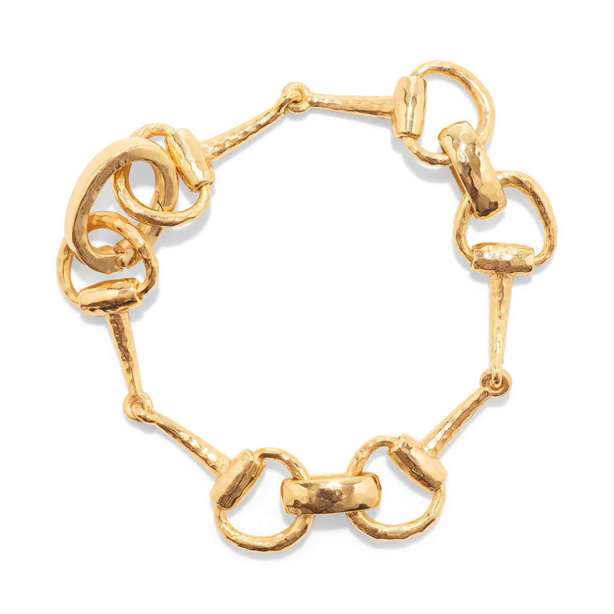 Capucine De Wulf Equestrian Snaffle Bit Bracelet- Gold