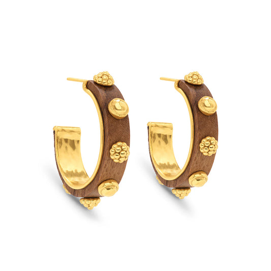 Capucine De Wulf Gaia Hoop Earrings- Teak