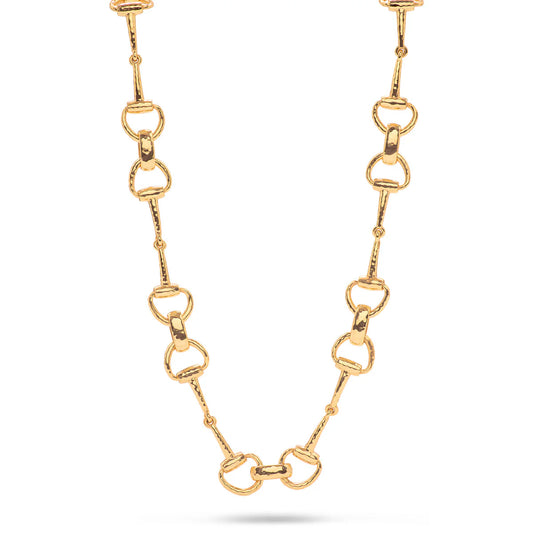 Capucine De Wulf Equestrian Snaffle Bit Chain Necklace- Gold