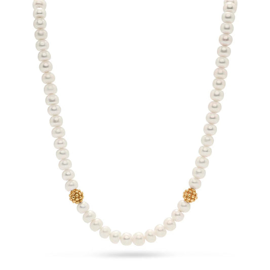 Capucine De Wulf Berry Single Strand Necklace- Pearl