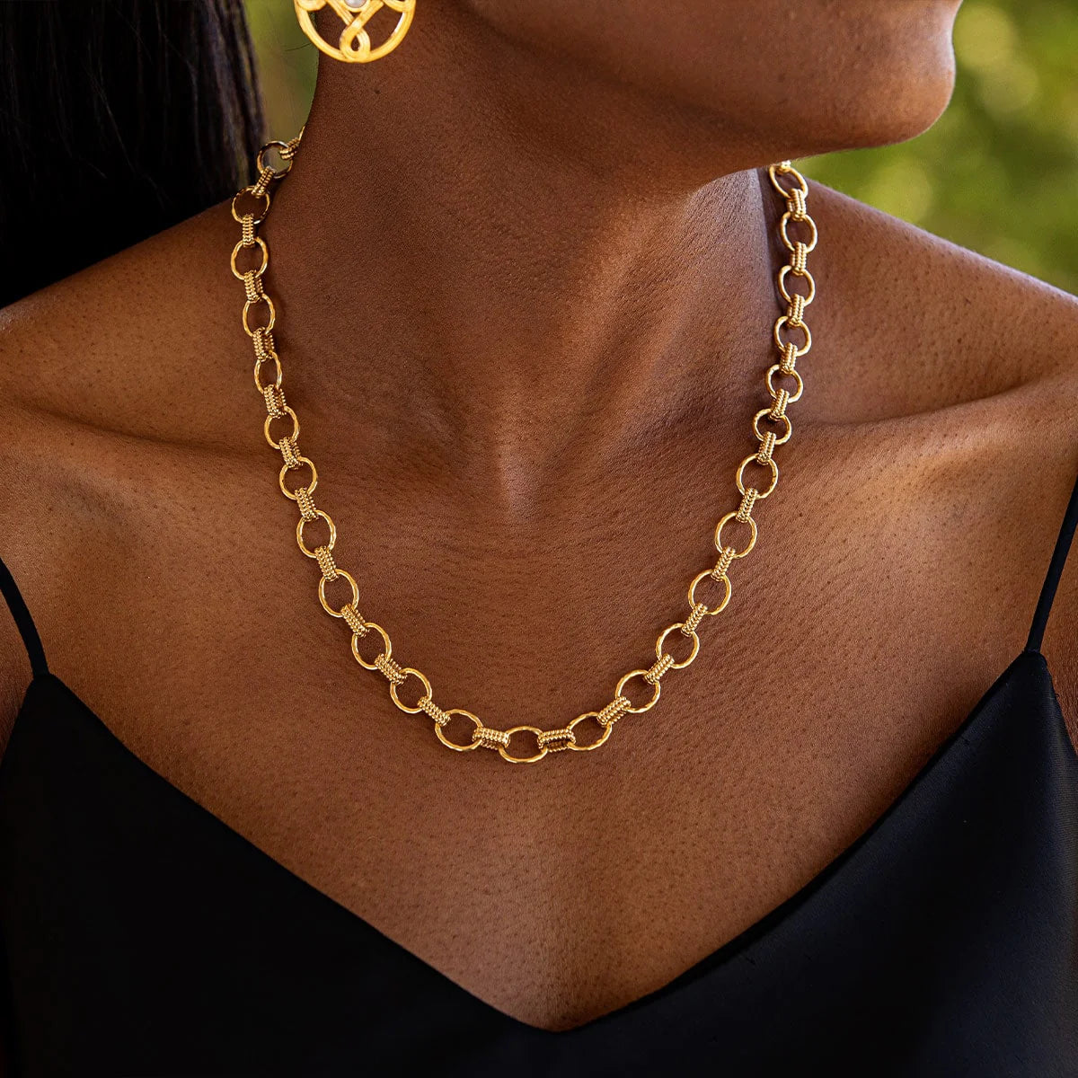 Capucine De Wulf Cleopatra Small Link Necklace- Gold