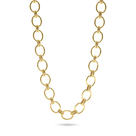 Capucine De Wulf Cleopatra Grande Link Necklace- Gold