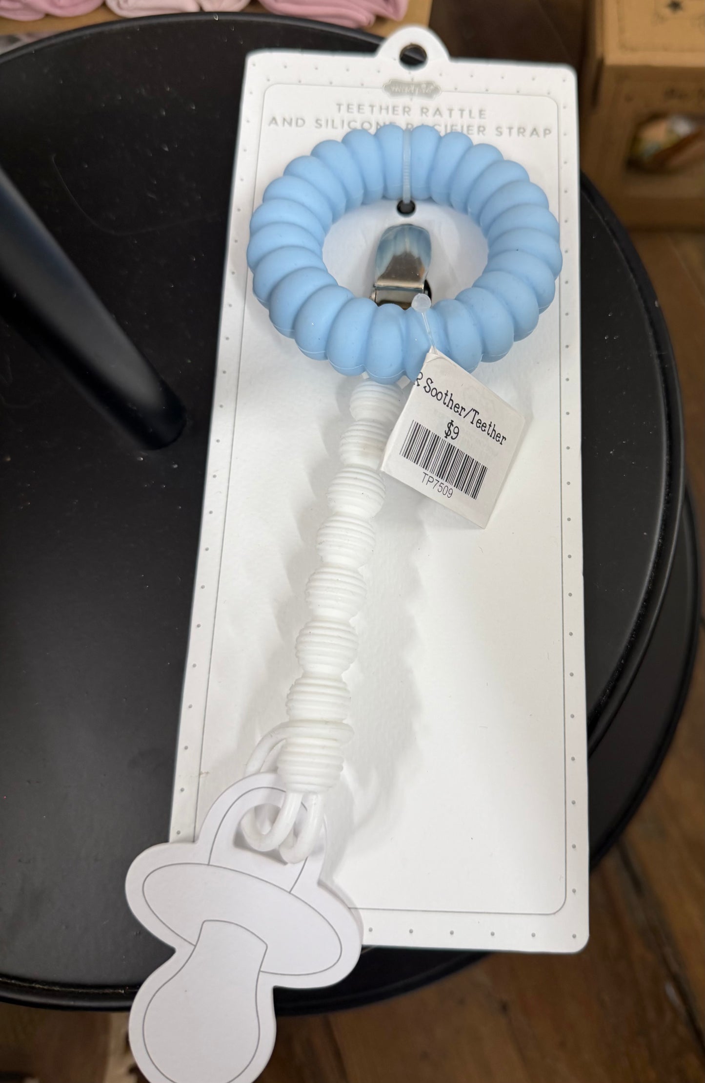 The Porch Mud Pie Teether Paci Strap