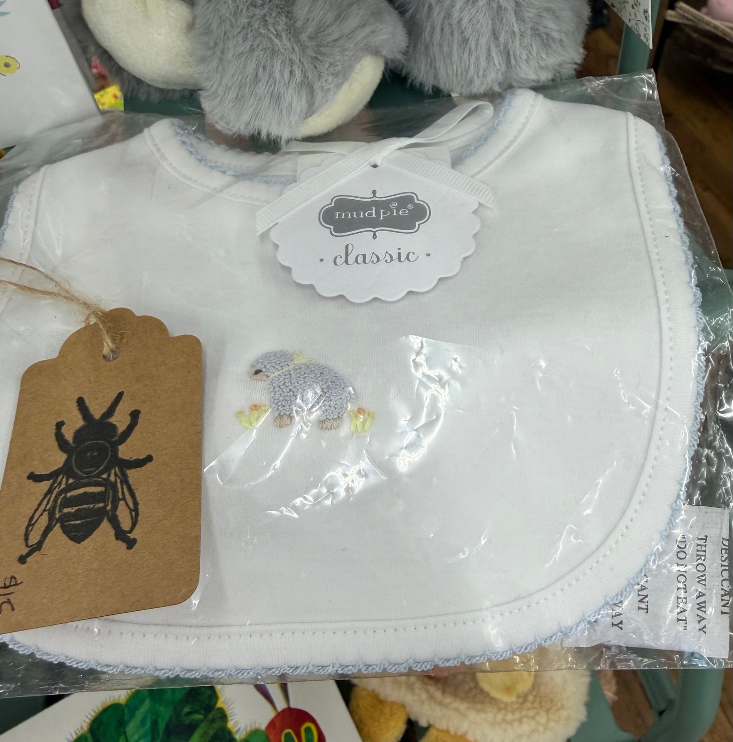 The Porch Mud Pie French Knot Bib