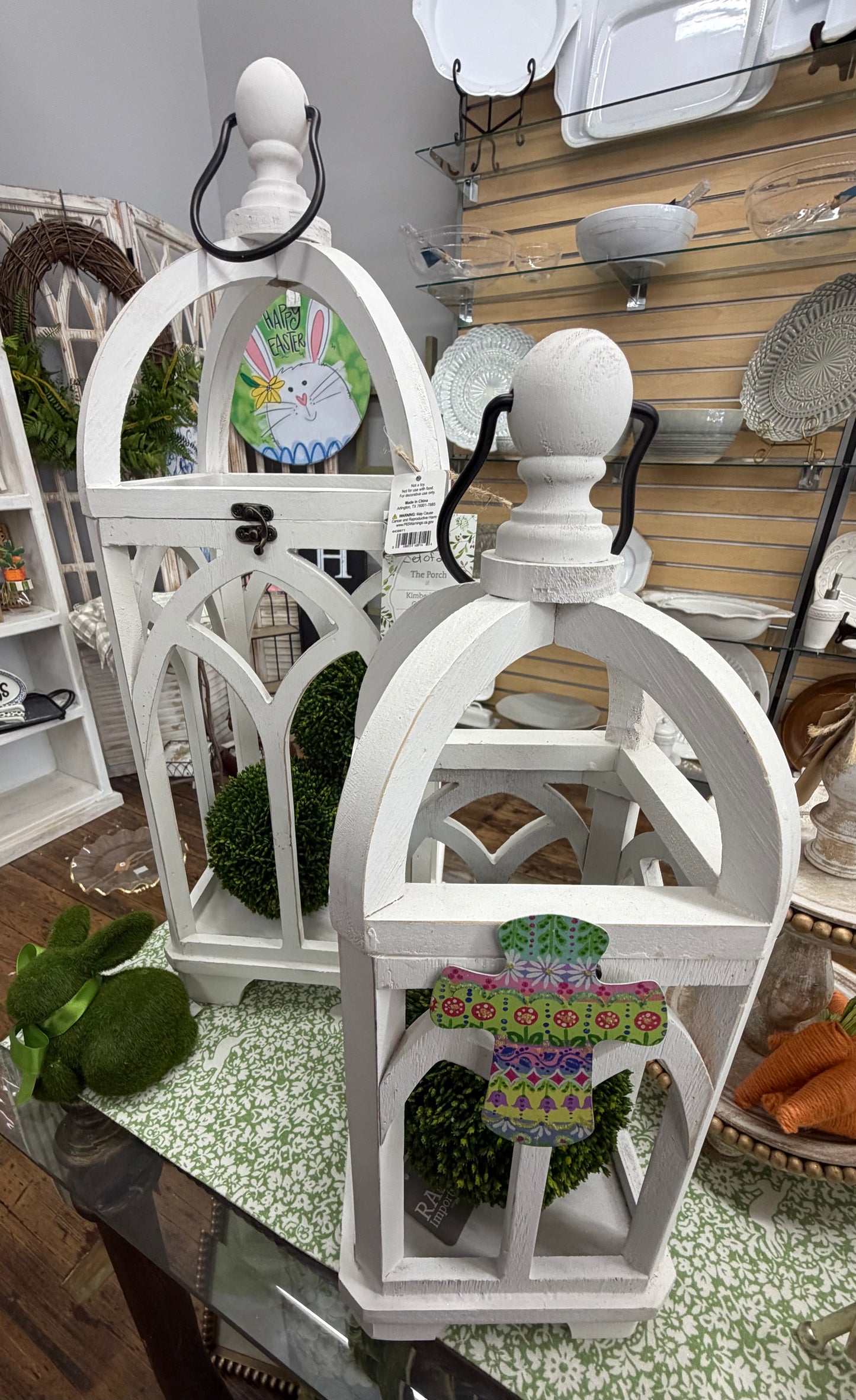 The Porch Raz Church Window Lantern Set