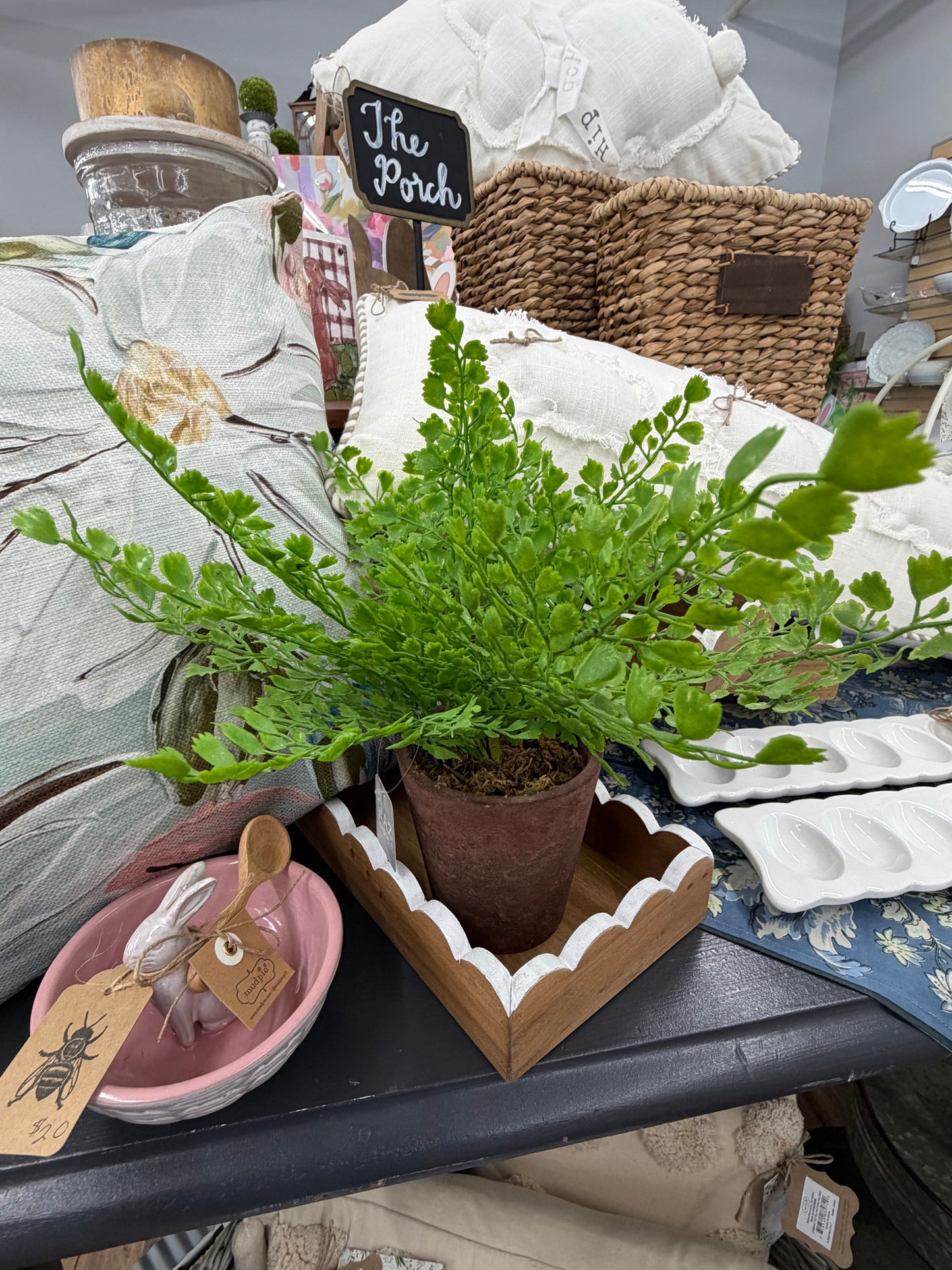 The Porch Potted Faux Maiden Hair Fern