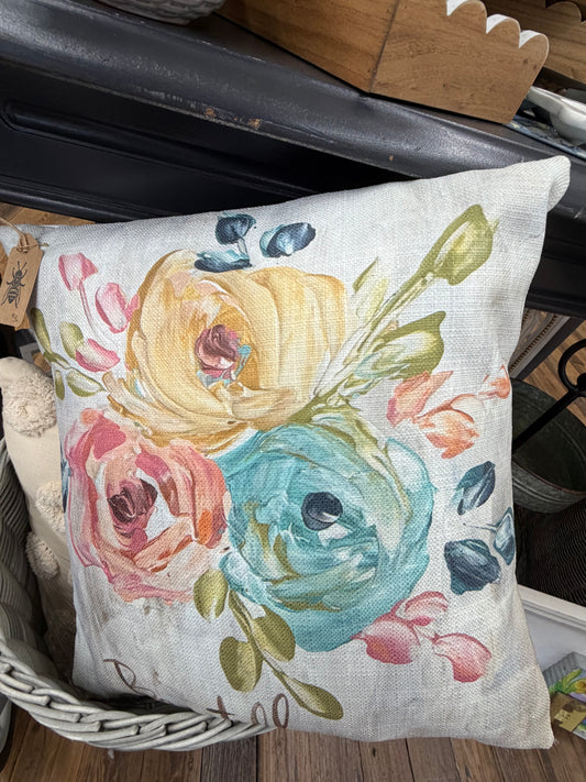 The Porch Southern Cotton Mill Floral Pillow