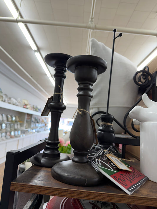 The Porch Set of Wooden Candle Sticks