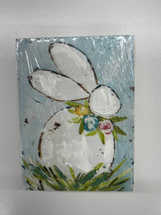 The Porch Raz Blue Bunny Block