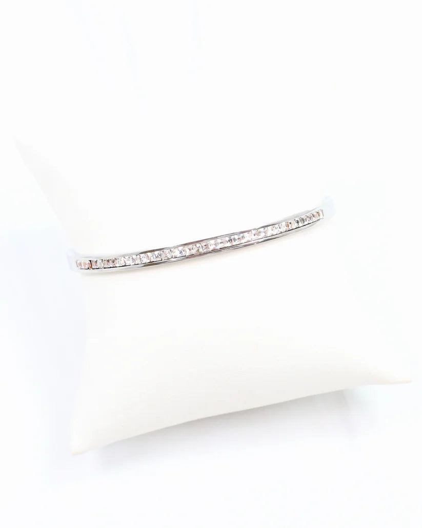 Caroline Hill Nell Silver Bangle Bracelet