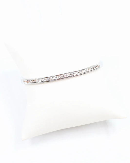 Caroline Hill Nell Silver Bangle Bracelet