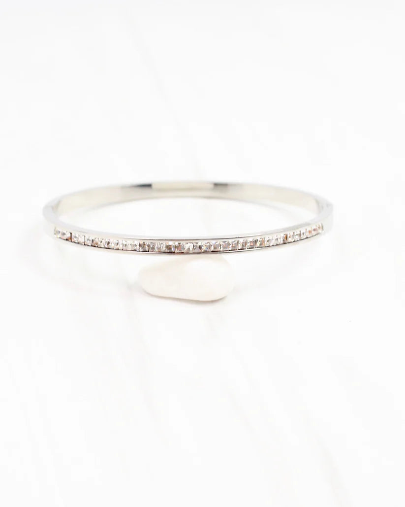 Caroline Hill Nell Silver Bangle Bracelet