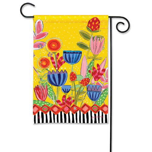 The Porch Studio M Bright Summer Flowers Garden Flag