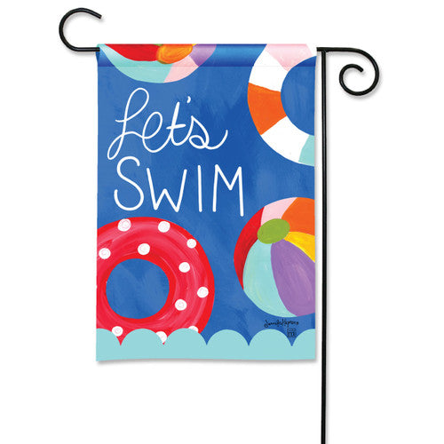 The Porch Studio M Let’s Swim Garden Flag