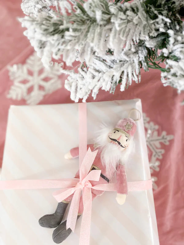 Mon Ami Pink Nutcracker Ornament