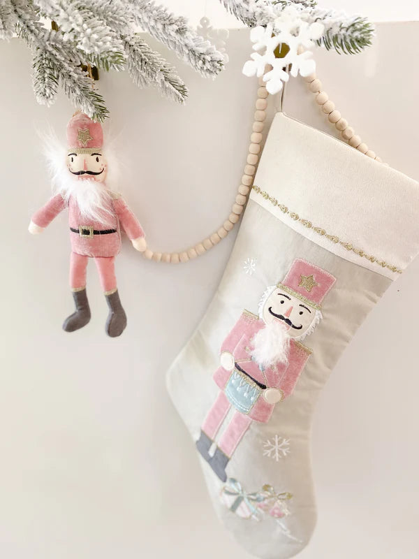 Mon Ami Pink Nutcracker Ornament