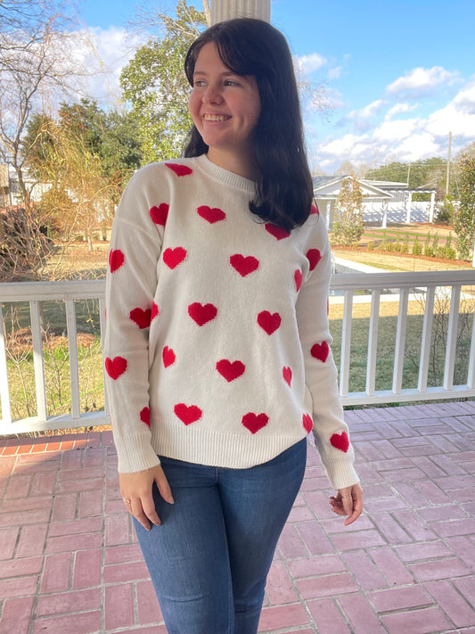 Love Always Heart Knit Sweater