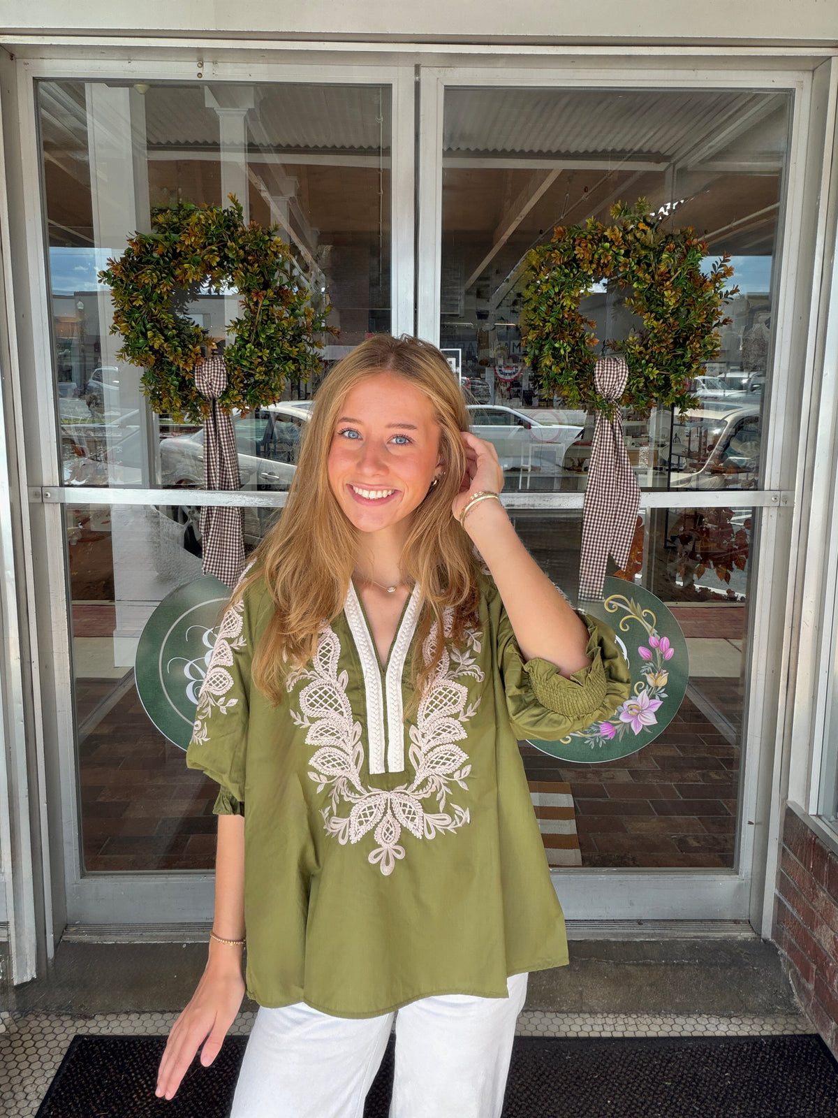 Olive Branch Top