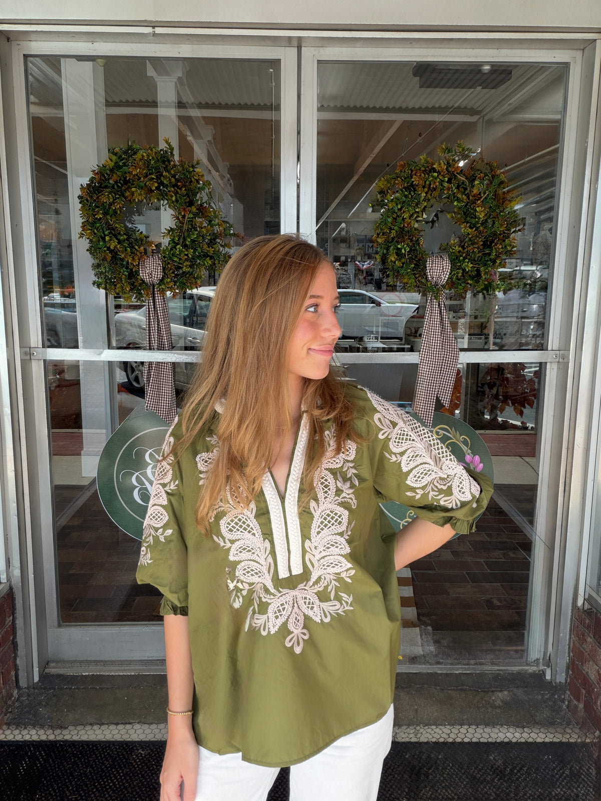 Olive Branch Top