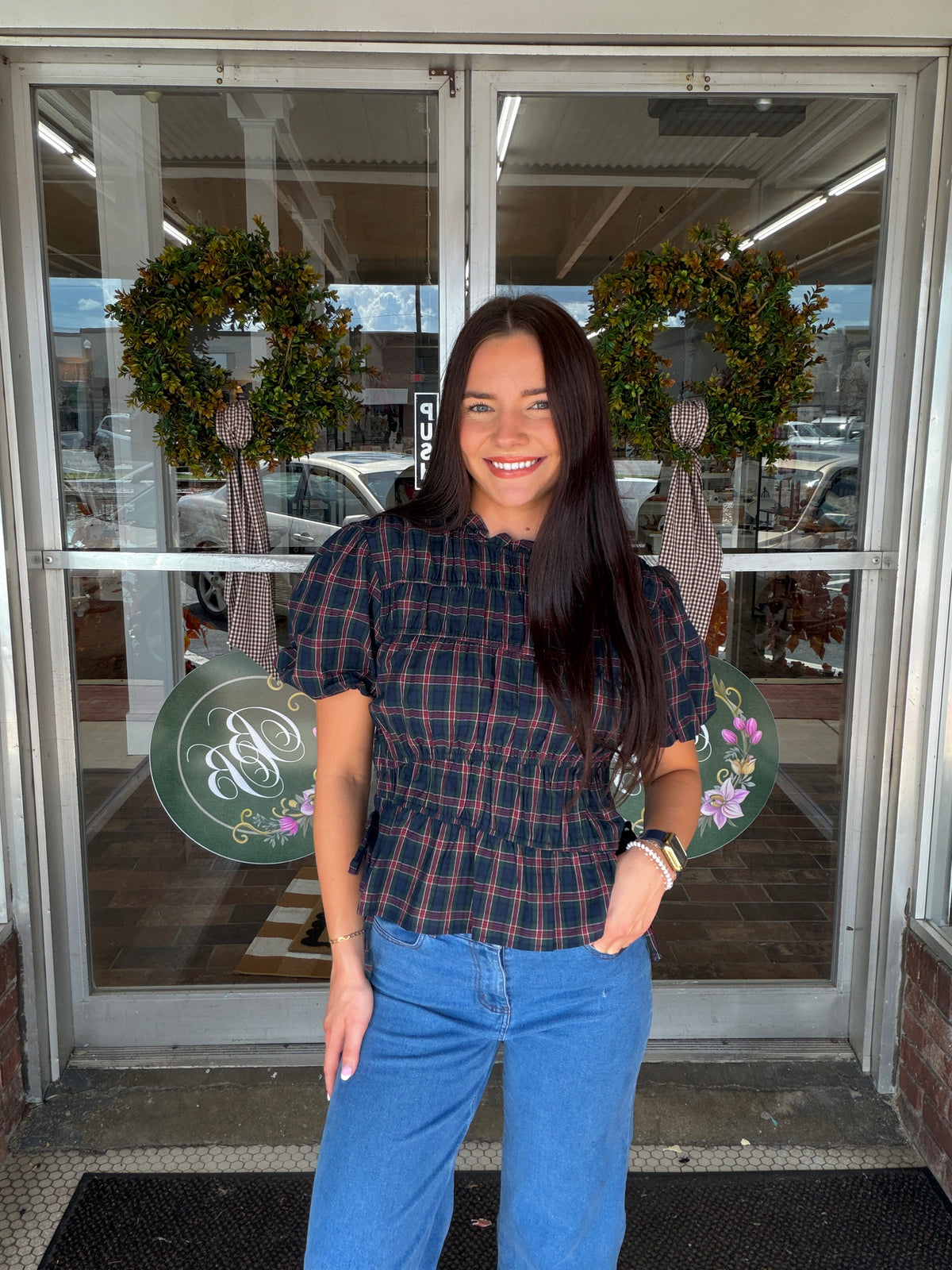 Timeless Plaid Top