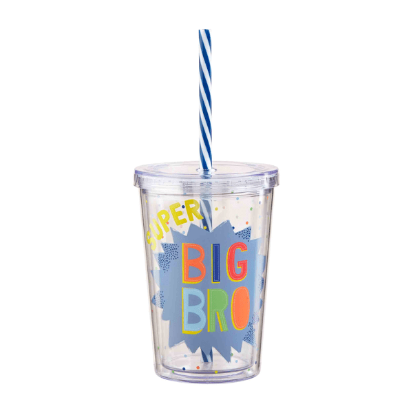 The Porch Mud Pie Big Bro Cup and Straw