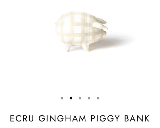 The Porch Coton Colors Ecru Piggy Bank
