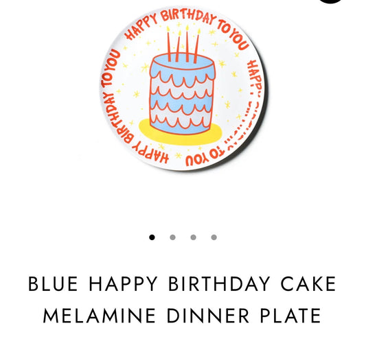 The Porch Coton Colors Birthday Boy Melamine Plate