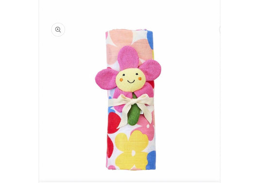 The Porch Mud Pie Swaddle Rattle Set