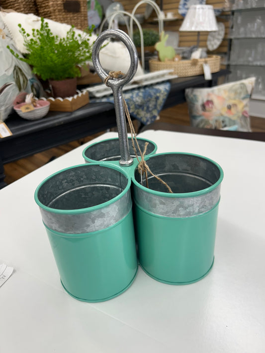 The Porch Turquoise Utensil Holder
