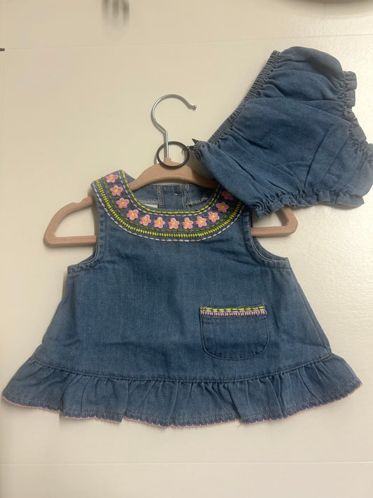The Porch Mud Pie Denim Diaper Set