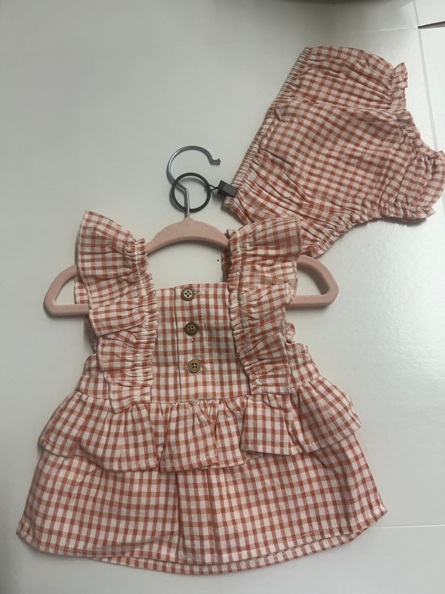 The Porch Mud Pie Seersucker Diaper Set