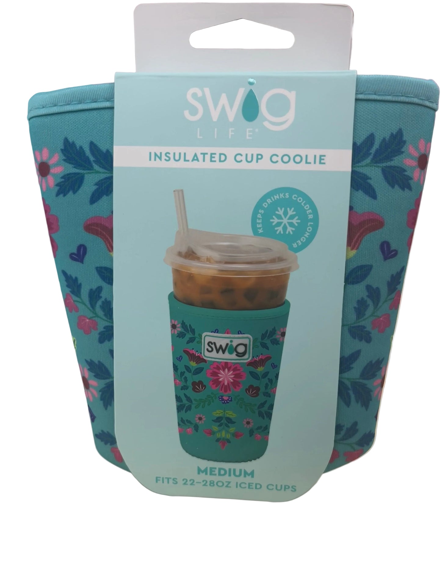 Swig Flora Azul Iced Cup Coolie