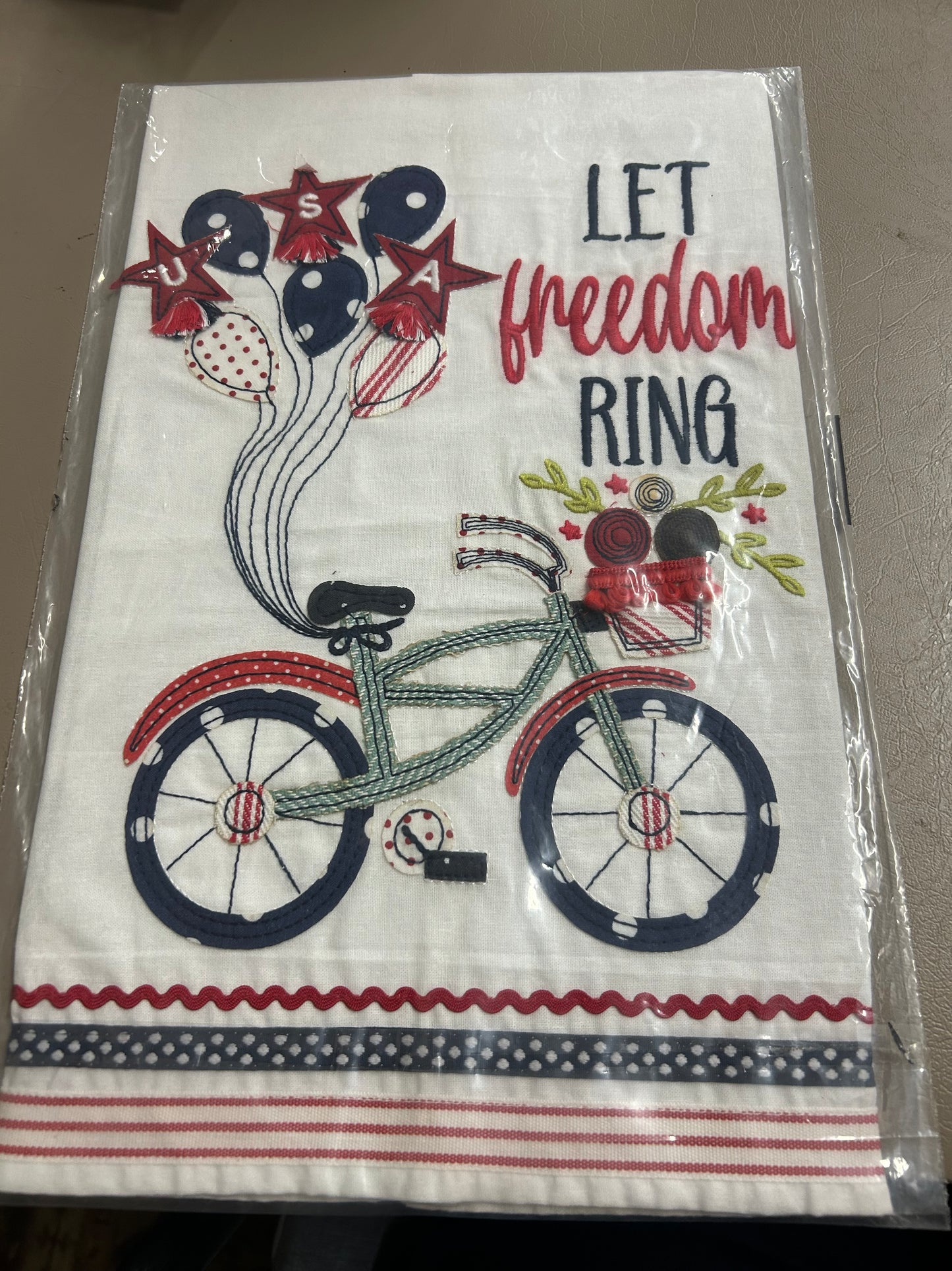 The Porch Glory Haus Let Freedom Ring Tea Towel