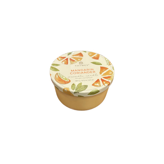 Thymes Mandarin Coriander Poured Candle Tin