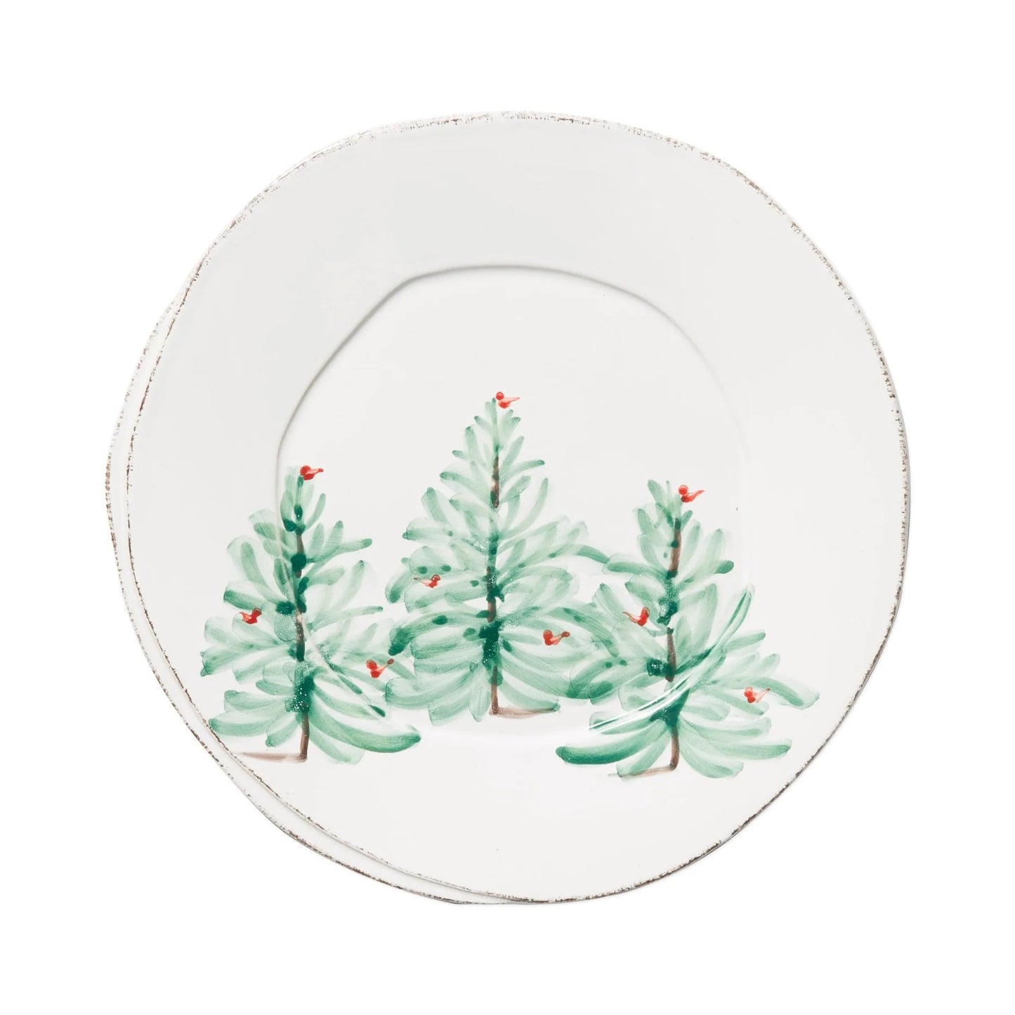 Vietri Lastra Holiday Dinner Plate