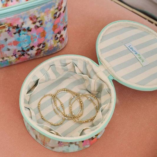 Laura Park Brooks Avenue Round Jewelry Case