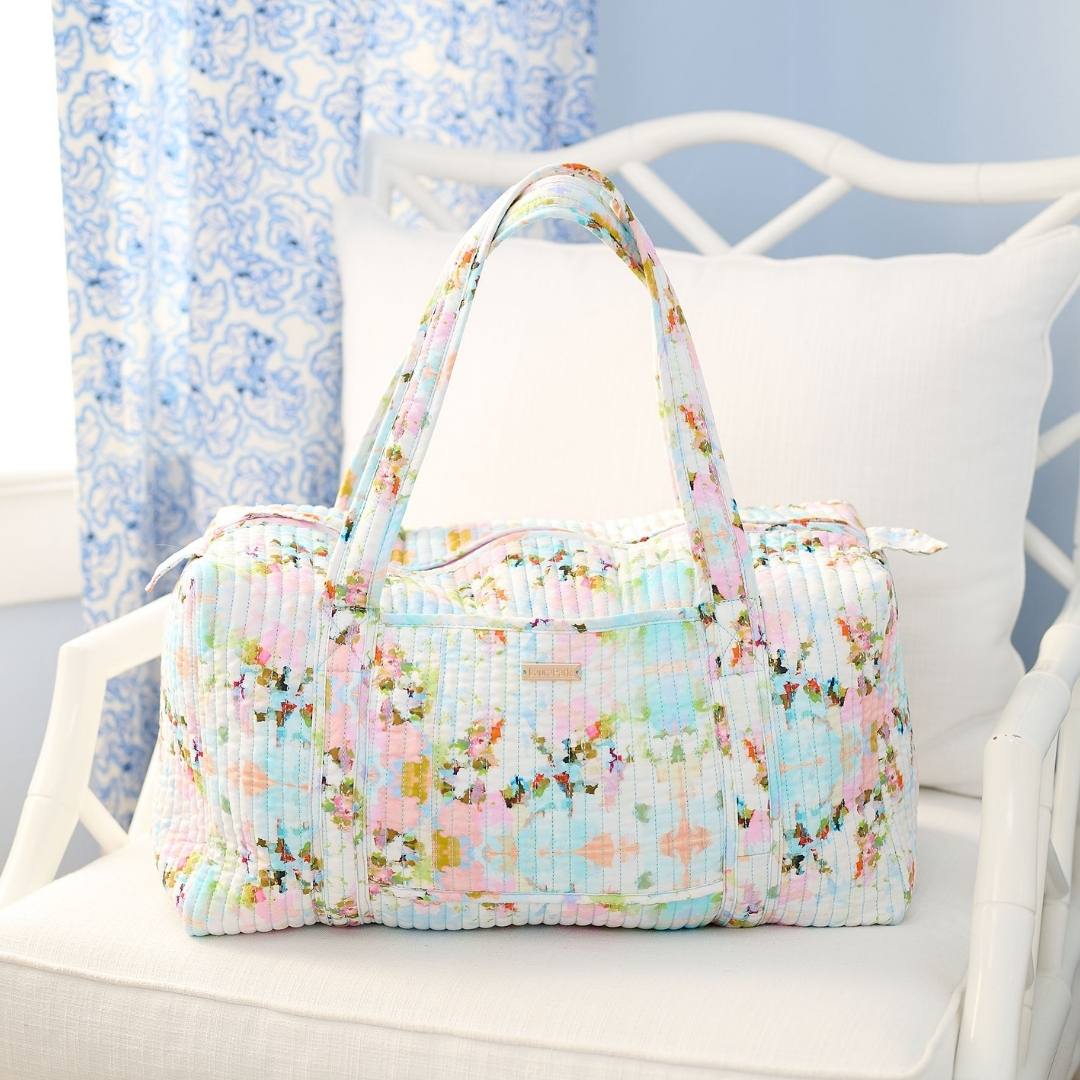 Laura Park Brooks Avenue Quilted Signature Duffel Bag