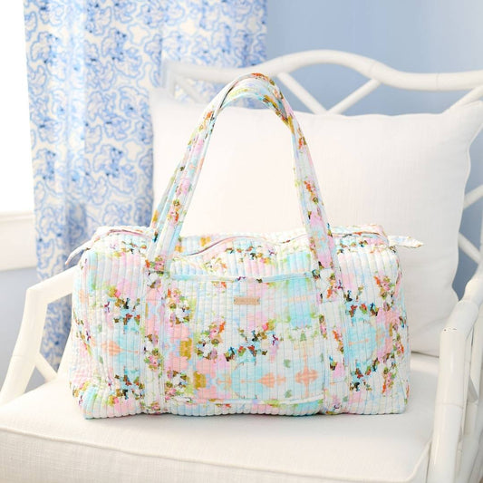 Laura Park Brooks Avenue Quilted Signature Duffel Bag