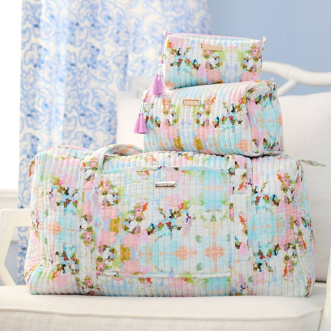 Laura Park Brooks Avenue Quilted Signature Duffel Bag